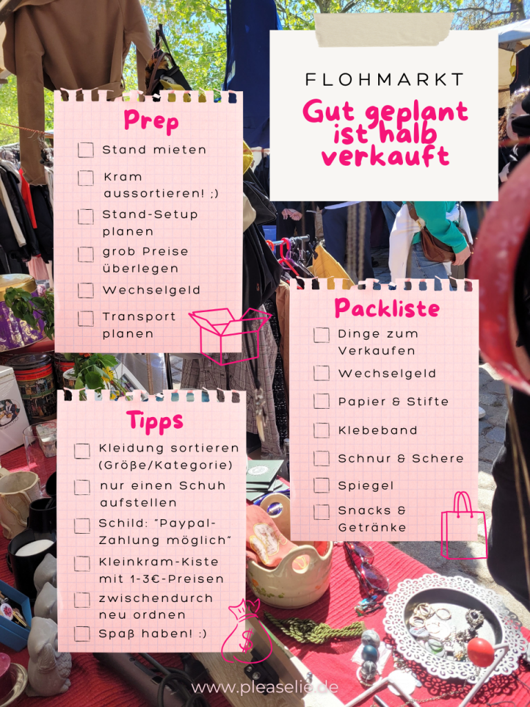 Checklisten zum Verkaufen auf dem Flohmarkt Tipps